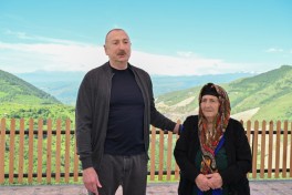 President Ilham Aliyev inspected progress of developments in Boyuk Galaderesi village of Shusha and met with residents - PHOTO  - UPDATED 