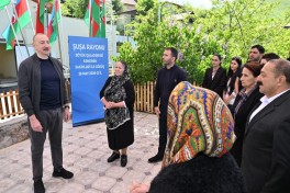 President Ilham Aliyev inspected progress of developments in Boyuk Galaderesi village of Shusha and met with residents - PHOTO  - UPDATED 