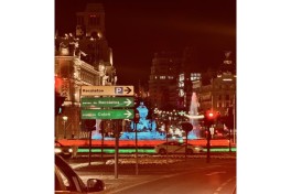 Madrid’s Cibeles Fountain illuminated in colors of Azerbaijani flag-PHOTO 