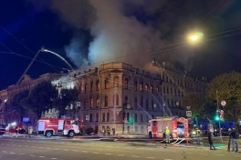 Fire breaks out in Miller's Mansion in St. Petersburg