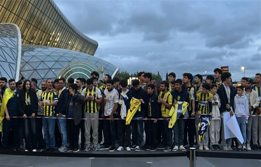 Turkish FC Fenerbahçe arrives in Baku