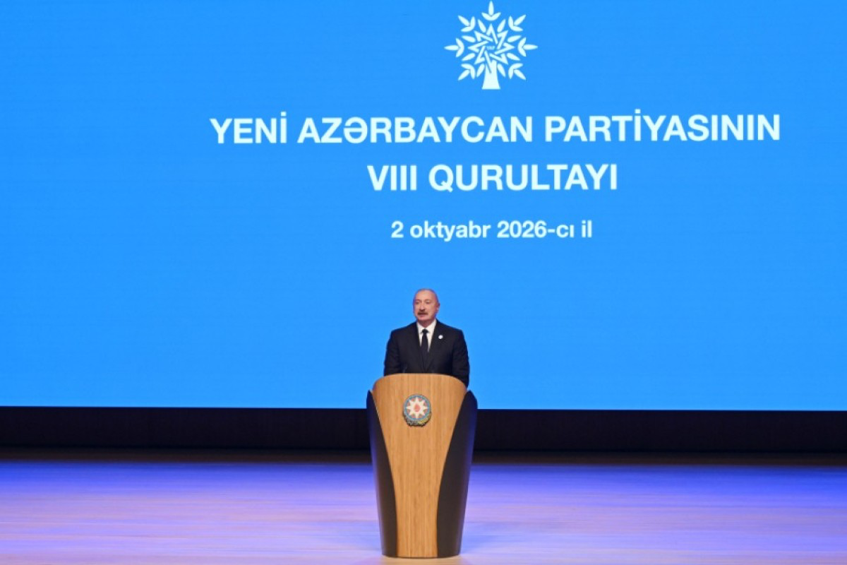 President Ilham Aliyev’s social media accounts post video on his speech at the 8th Congress of the New Azerbaijan Party-VIDEO 