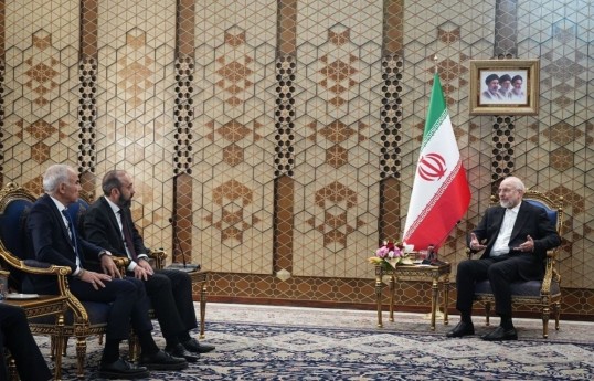 Iran’s parliament speaker meets with Armenian FM