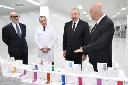 President Ilham Aliyev attended inauguration of pharmaceutical manufacturing plant in Pirallahi Industrial Park-PHOTO 