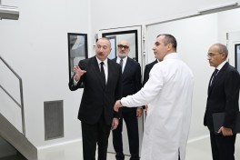 President Ilham Aliyev attended inauguration of pharmaceutical manufacturing plant in Pirallahi Industrial Park-PHOTO 