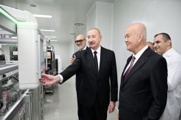 President Ilham Aliyev attended inauguration of pharmaceutical manufacturing plant in Pirallahi Industrial Park-PHOTO 