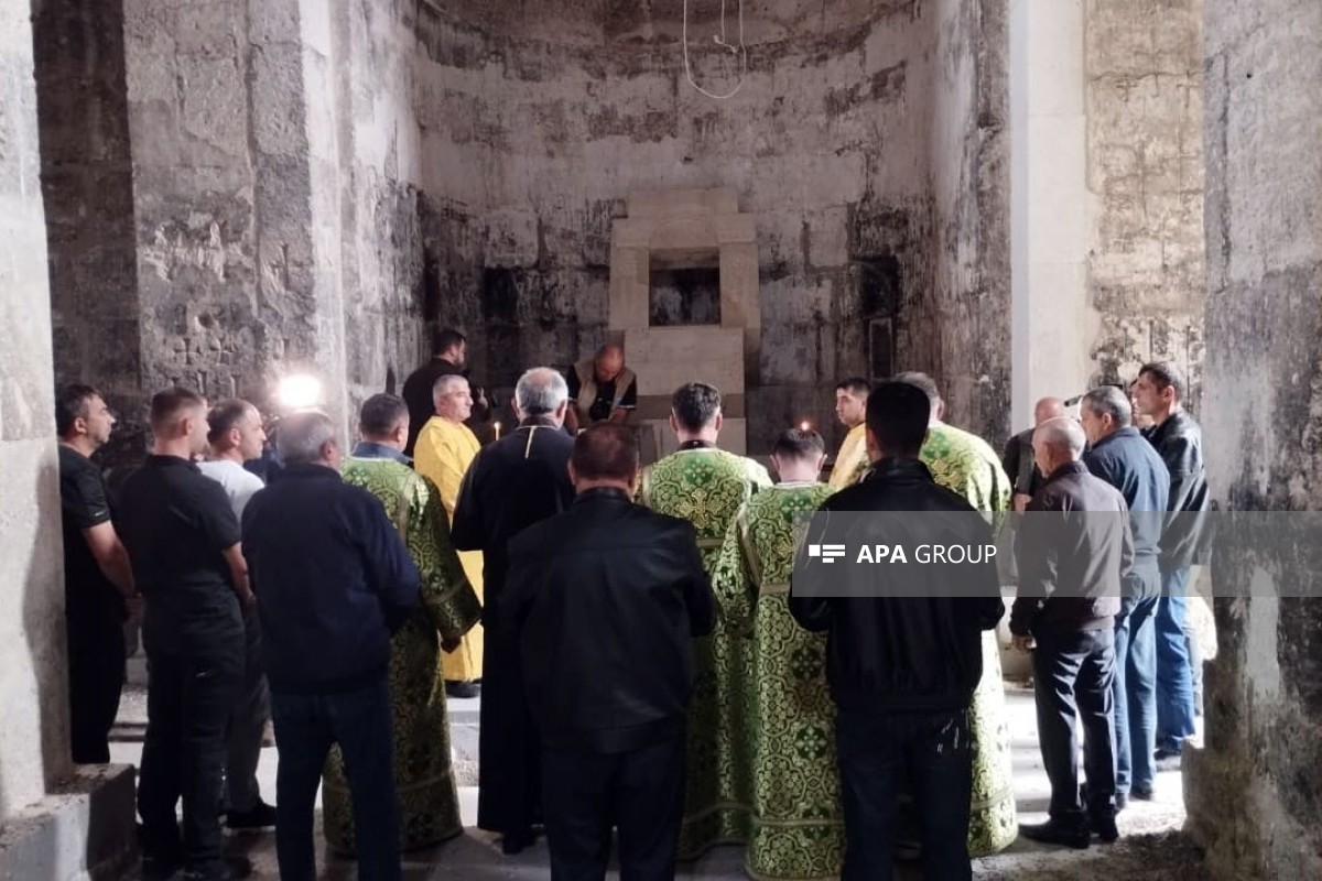 Representatives of Alban-Udi Religious Community visit Aghoghlan Monastery in Lachin - PHOTO 