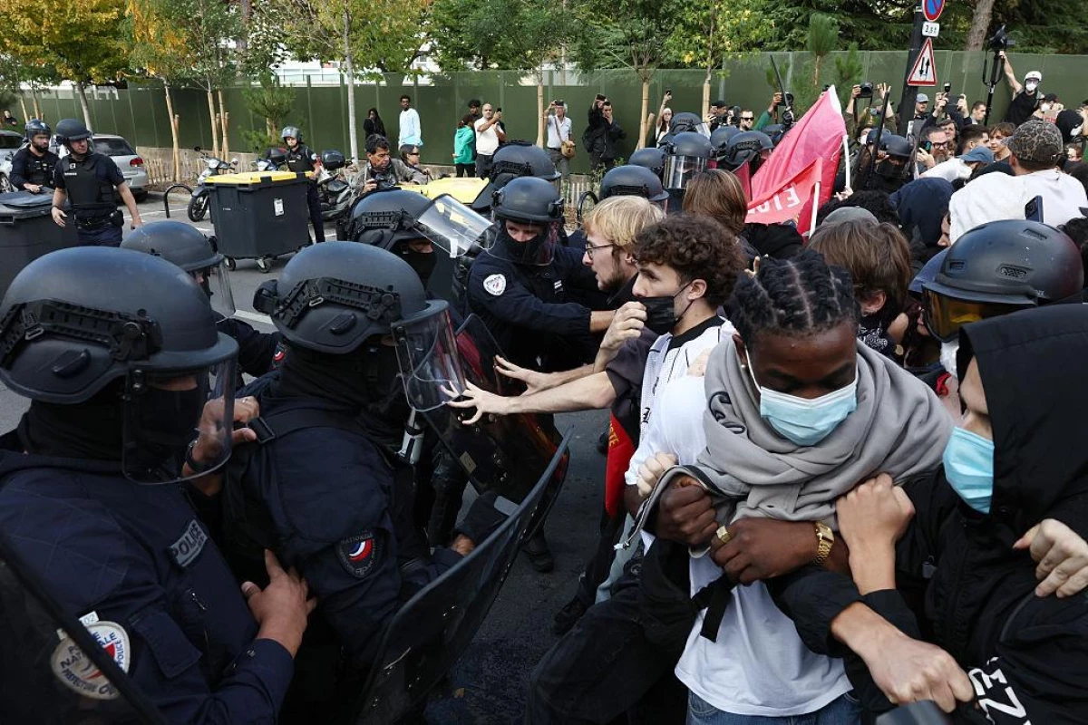 Students and teachers march in France on biggest day of high school protests
