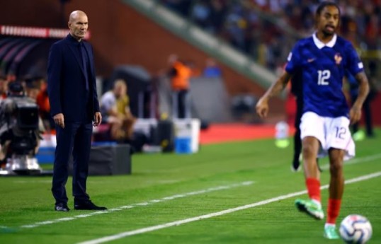 French national football team defeated the Belgian team in Nations League match