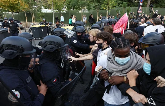 Students and teachers march in France on biggest day of high school protests