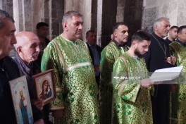 Representatives of Alban-Udi Religious Community visit Aghoghlan Monastery in Lachin - PHOTO 