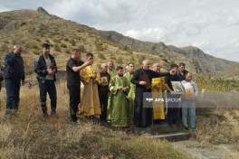 Representatives of Alban-Udi Religious Community visit Aghoghlan Monastery in Lachin - PHOTO 