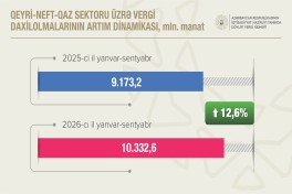 Tax revenues from non-oil and gas sector increase by 12.6%
