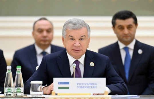 Uzbek President Shavkat Mirziyoyev