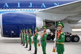 President Ilham Aliyev arrived in Turkmenistan on working visit - PHOTO 