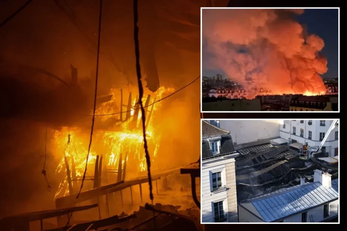 Fire destroys French capital