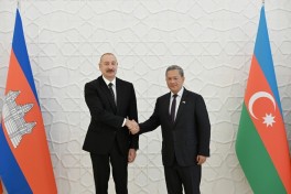 Official welcome ceremony held in Baku for Prime Minister of Cambodia - PHOTO 