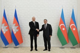 Official welcome ceremony held in Baku for Prime Minister of Cambodia - PHOTO 