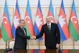 President Ilham Aliyev and Prime Minister of Cambodia delivered press statements - UPDATED 
