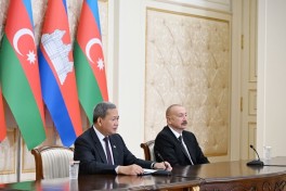 President Ilham Aliyev and Prime Minister of Cambodia delivered press statements - UPDATED 