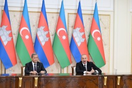 President Ilham Aliyev and Prime Minister of Cambodia delivered press statements - UPDATED 