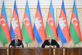 President Ilham Aliyev and Prime Minister of Cambodia delivered press statements - UPDATED 