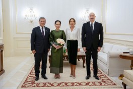 Official luncheon hosted on behalf of President Ilham Aliyev in honor of Cambodian Prime Minister