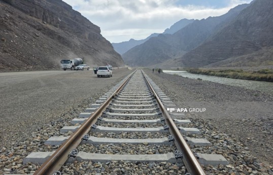 Construction of railway linking Nakhchivan to Zangezur Corridor progressing rapidly - PHOTO 