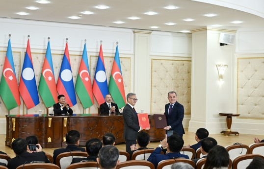 Azerbaijan and Laos adopted Joint Statement and exchanged documents