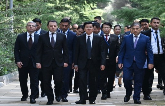 President of Laos visits Alley of Honor