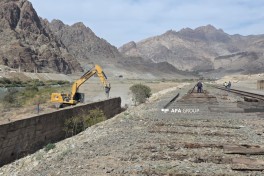 Construction of railway linking Nakhchivan to Zangezur Corridor progressing rapidly - PHOTO 