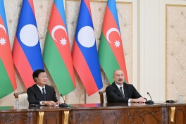 Presidents of Azerbaijan and Laos delivered press statements - UPDATED 