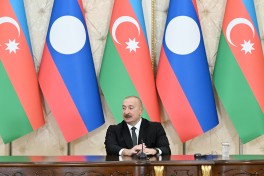 Presidents of Azerbaijan and Laos delivered press statements - UPDATED 