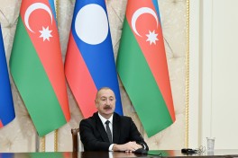 Presidents of Azerbaijan and Laos delivered press statements - UPDATED 