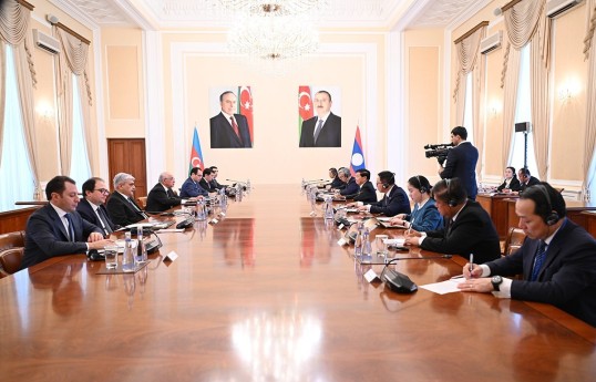 PM Asadov meets with Lao President, discusses economic cooperation