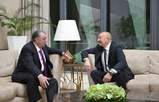 President Ilham Aliyev met with President of Tajikistan
