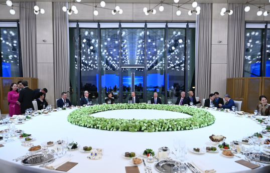 Dinner hosted on behalf of President Ilham Aliyev in honor of participants of 7th CICA Summit