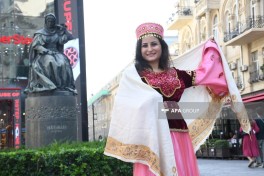 NGOs hold kelaghayi march in central Baku