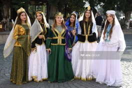 NGOs hold kelaghayi march in central Baku