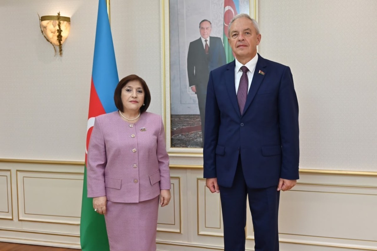Speaker of the Milli Majlis Sahiba Gafarova  andChairman of the House of Representatives of the National Assembly of the Republic of Belarus Igor Sergeyenko