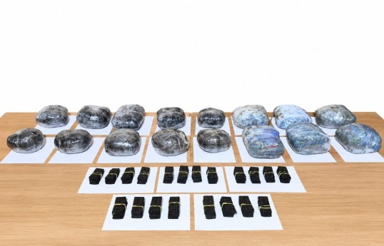 Large amount of drugs prevented from being smuggled from Iran into Azerbaijan - PHOTO 