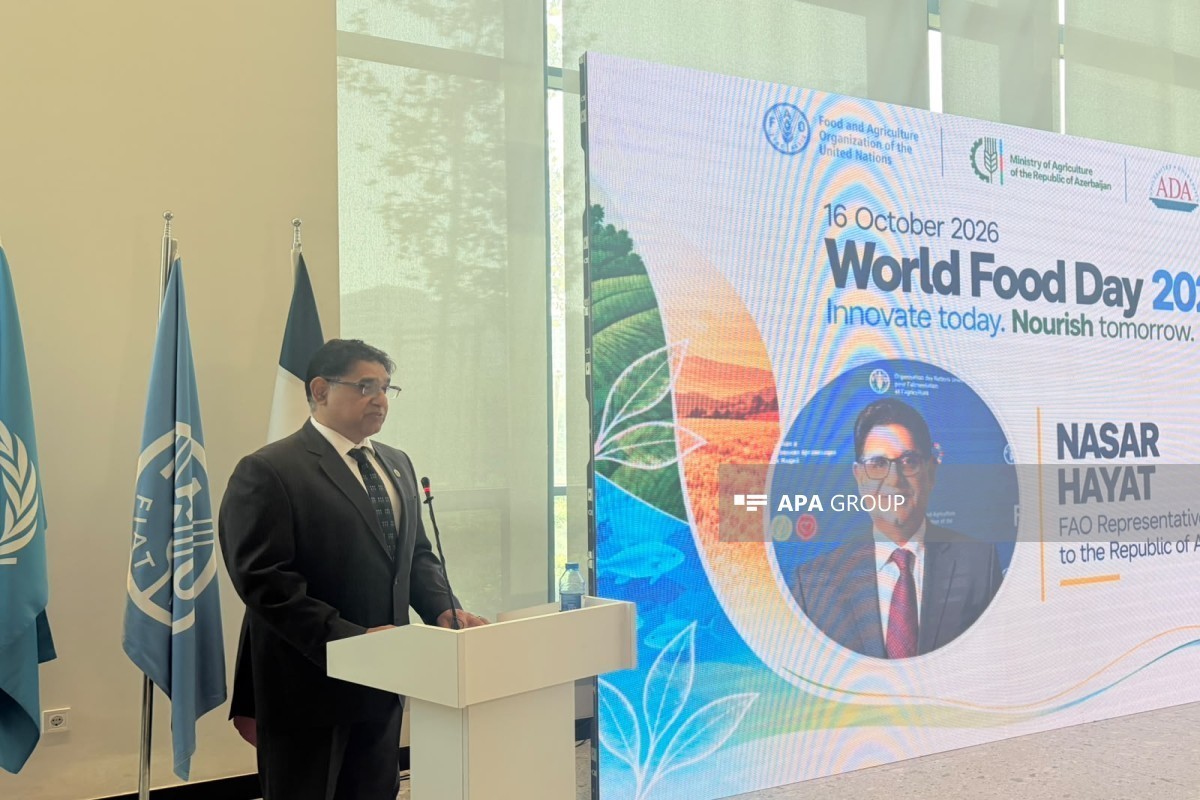 Nasar Hayat, Representative of the Food and Agriculture Organization of the United Nations (FAO) in Azerbaijan