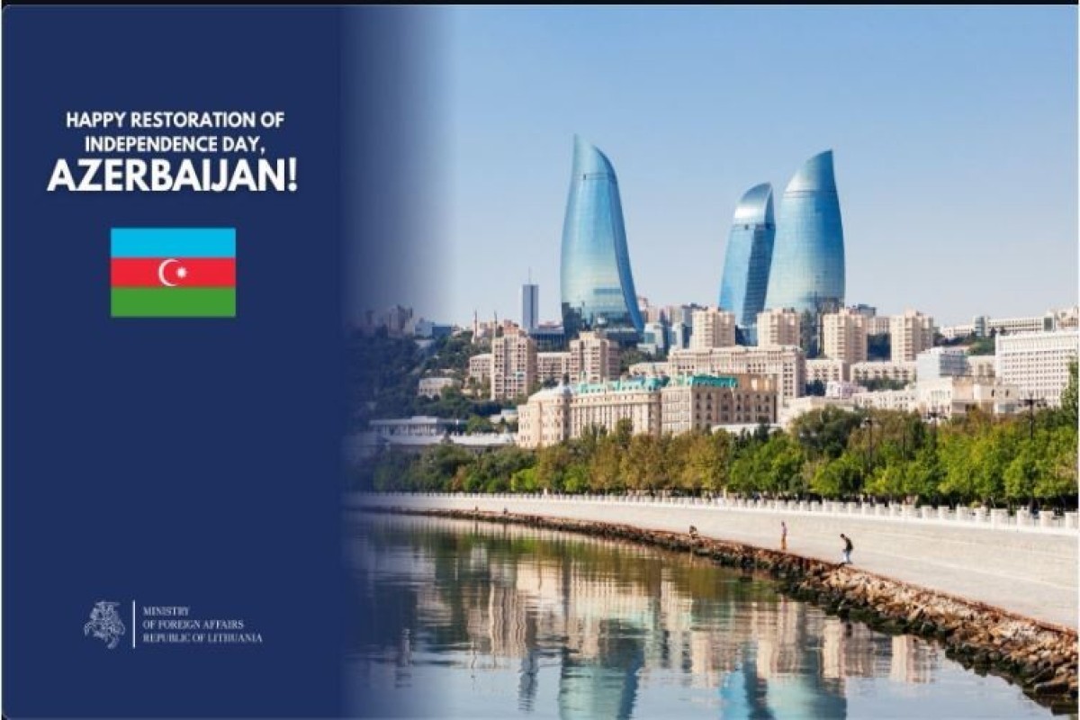 Lithuanian foreign minister congratulates Azerbaijan on Restoration of Independence Day
