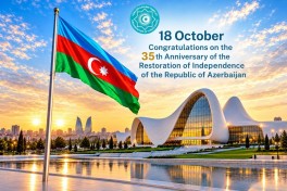 OTS Secretary General congratulates Azerbaijan on Restoration of Independence Day