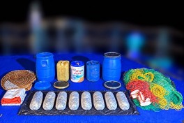 Contraband discovered in Azerbaijani sector of Caspian Sea - PHOTO 
