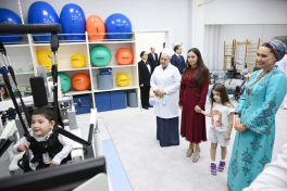 Leyla Aliyeva visits Children’s Health and Rehabilitation Center in Arkadag city-PHOTO 