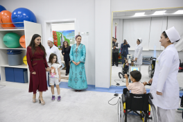 Leyla Aliyeva visits Children’s Health and Rehabilitation Center in Arkadag city-PHOTO 
