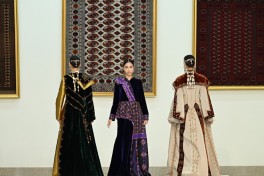 Leyla Aliyeva visits Turkmen Carpet Museum in Ashgabat