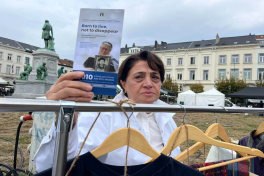Families of missing Azerbaijanis held protest in front of the European Parliament-PHOTO 