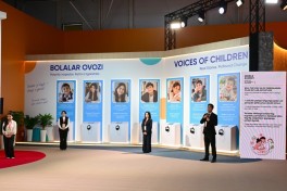 Leyla Aliyeva visits "The World Through a Child's Eyes" exhibition and Imam al-Bukhari Memorial Complex in Samarkand